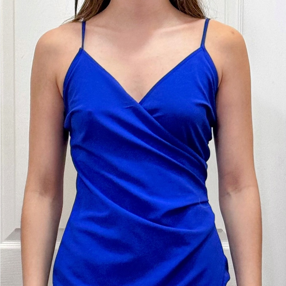 Elegant Blue Mini Dress